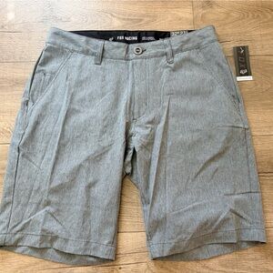 NWT: Mens Fox Racing Grey Shorts: Size 32 W